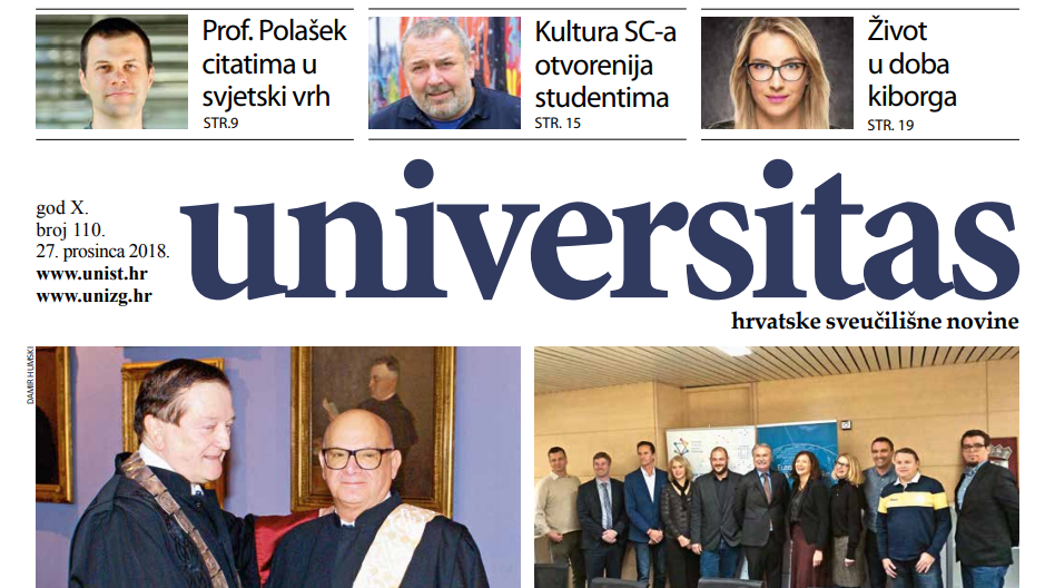 Sveučilišne novine Universitas br. 110 - prosinac/2018